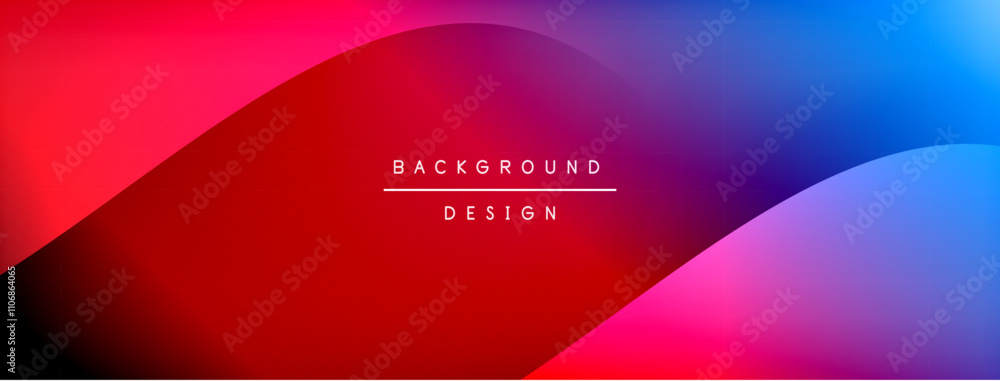 Fototapeta premium Gradient and shadow wave line geometric background. Vector Illustration For Wallpaper, Banner, Background, Card, Book Illustration, landing page