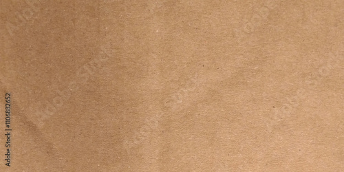 Background of brown kraft paper or cardboard texture. Abstract pattern of beige rough carton, old paper sheet, parchment or papyrus surface, vector