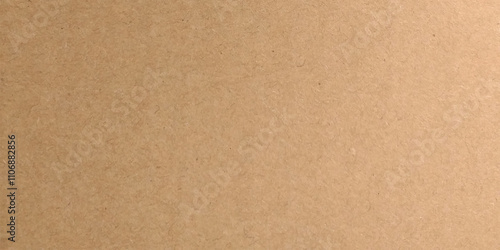 Background of brown kraft paper or cardboard texture. Abstract pattern of beige rough carton, old paper sheet, parchment or papyrus surface, vector