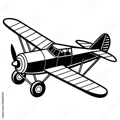 airplane isolated on white background