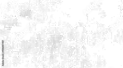 Grunge halftone black dost texture background. Abstract halftone monochrome dotted pattern.

