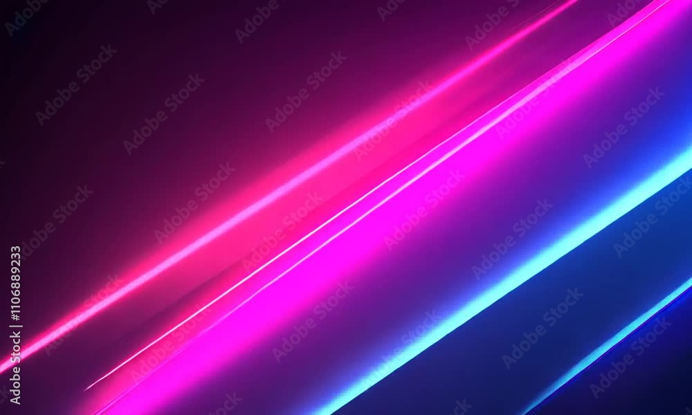 Abstract Neon Lights: Vibrant Pink and Blue Glowing Lines on Dark Background Abstract Neon Lights: Vibrant Pink and Blue Glowing Lines on Dark Background