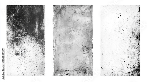 Abstract grunge rectangular wall  frames collection texture.