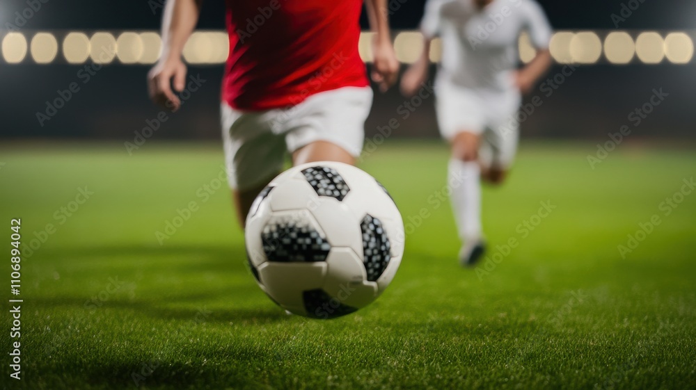 Dynamic soccer action capturing the intensity of the game. Dynamic soccer action capturing the intensity of the game.