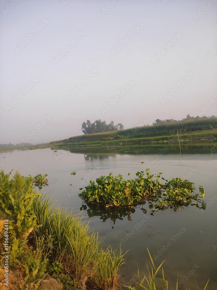 Fototapeta premium High angle view of sea and mountains against sky bangladesh