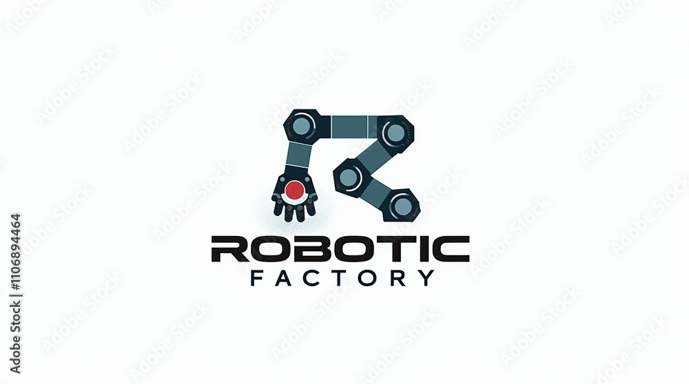 Modern Vector Logo Featuring Robotic Arms Precision Innovation Modern Vector Logo Featuring Robotic Arms Precision Innovation