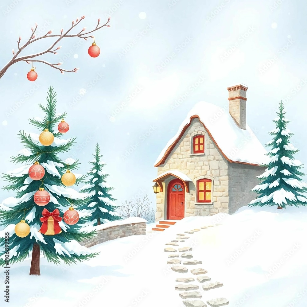 Fototapeta premium Christmas Card