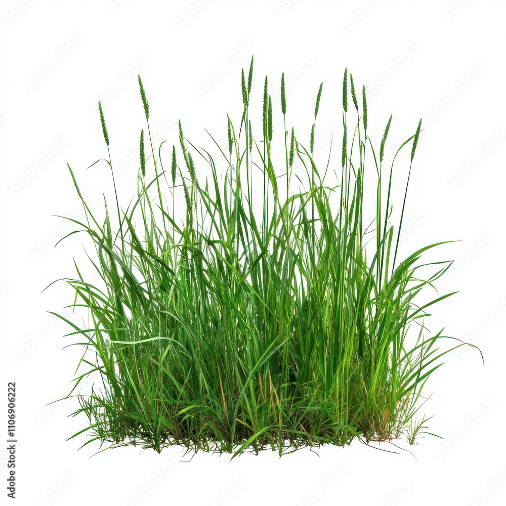 Obraz premium Grass on isolated on white background