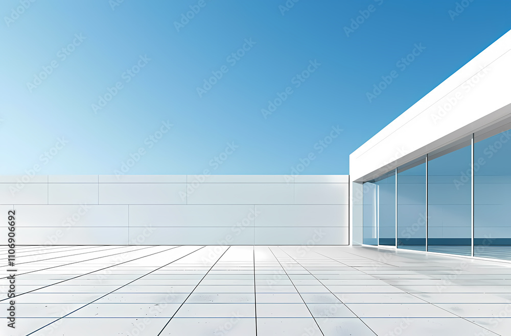 Fototapeta premium Minimal architectural space