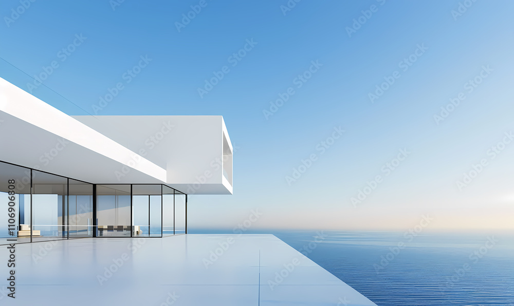 Fototapeta premium Minimal architectural space