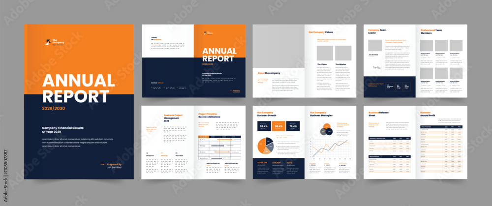 Annual Report Template Business Brochure Design Annual Report Template Business Brochure Design