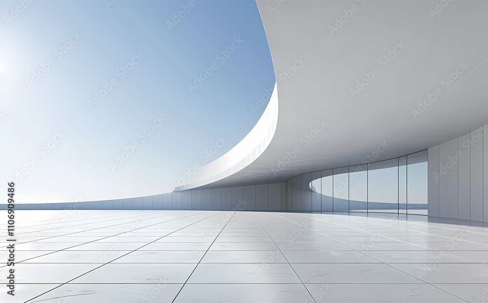 Obraz premium Minimal architectural space