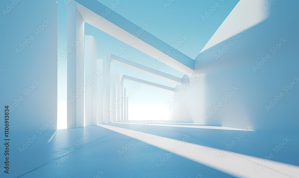 Fototapeta premium Minimal architectural space