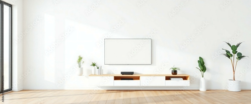 modern living room with a window modern living room with a window