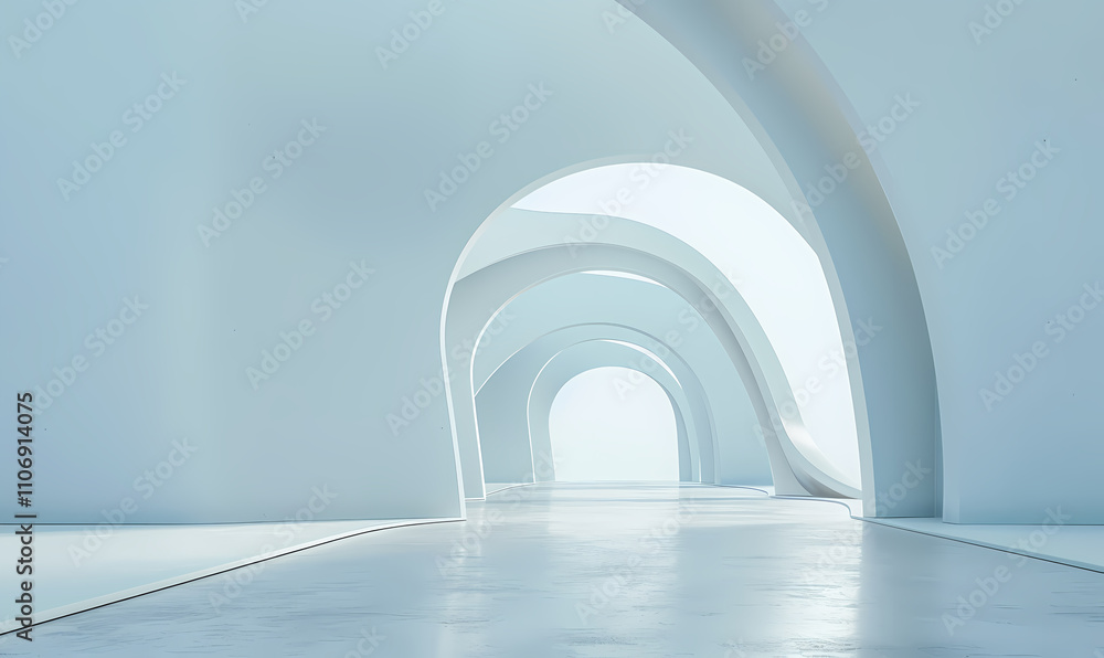 Fototapeta premium Minimal architectural space