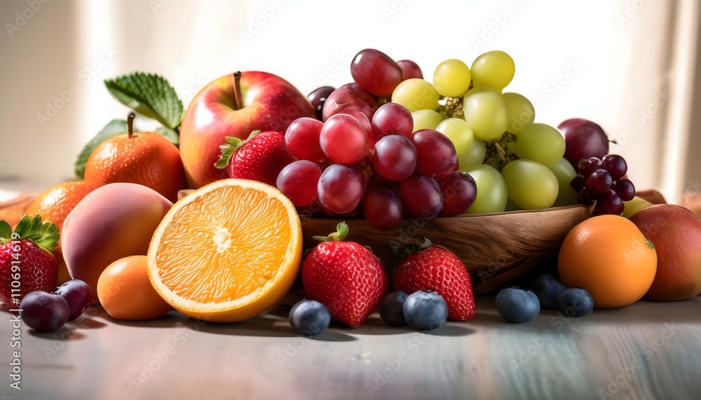 Fresh-picked fruits delivering bursts of flavor and health in every bite Fresh-picked fruits delivering bursts of flavor and health in every bite