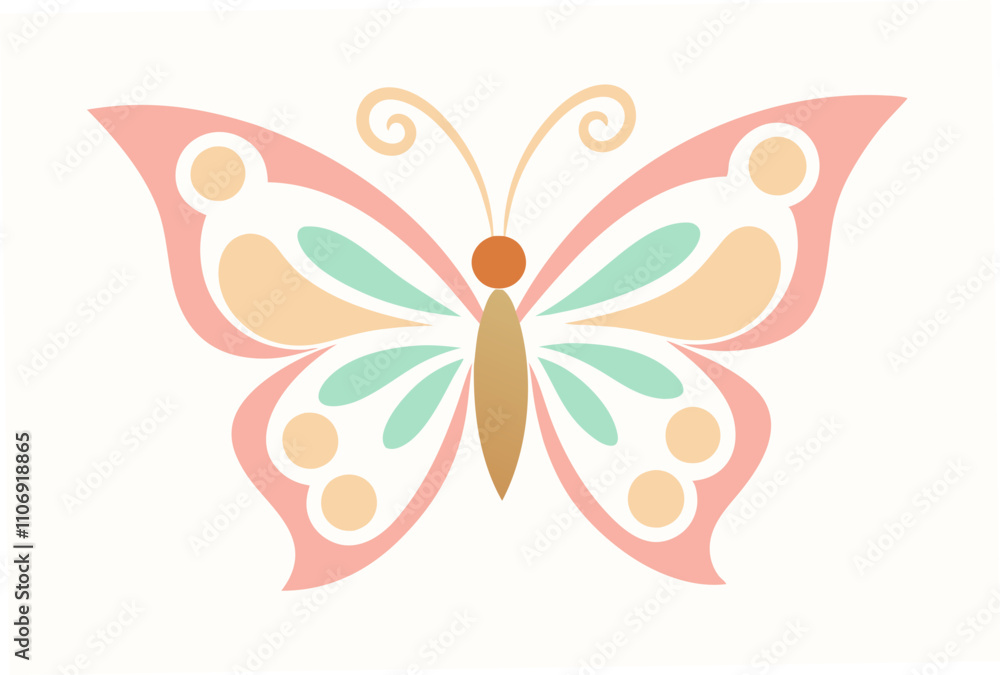 butterfly on white background butterfly on white background