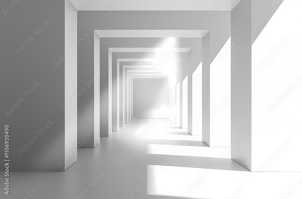 Obraz premium Minimal architectural space