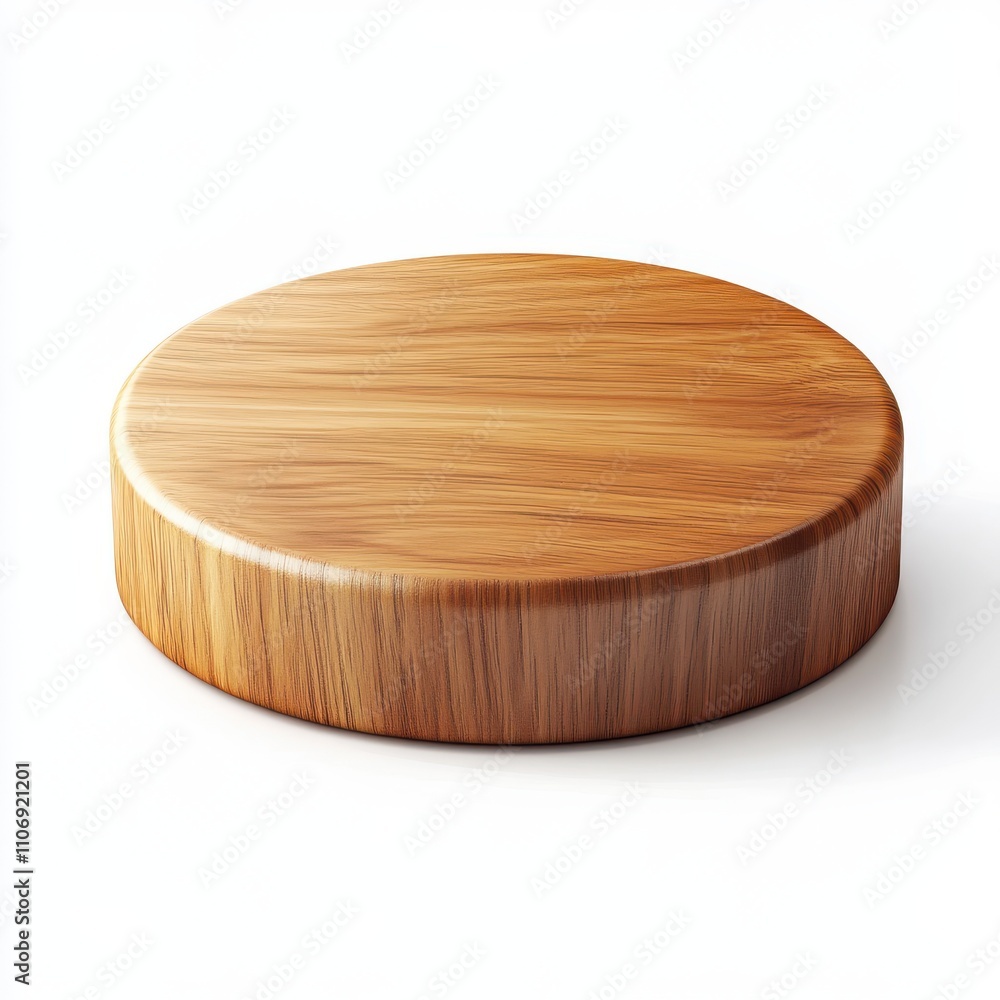 Wooden podium board for product isolated on white background Wooden podium board for product isolated on white background