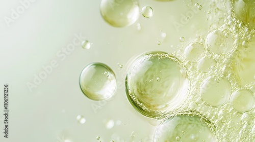 Green plant extraction liquid, water molecules, medical beauty material map
