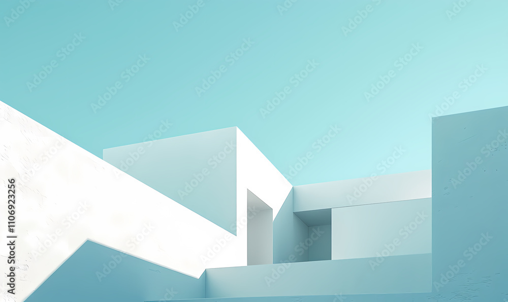 Fototapeta premium Minimal architectural space