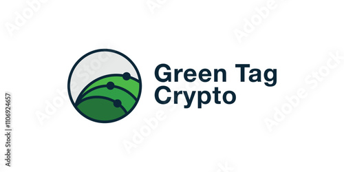 Combination of agriculture and technology logo