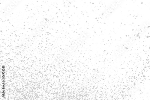 Natural white snow on a transparent background photo