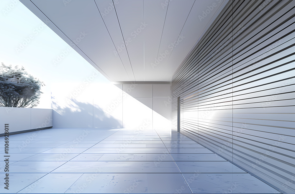 Fototapeta premium Minimal architectural space