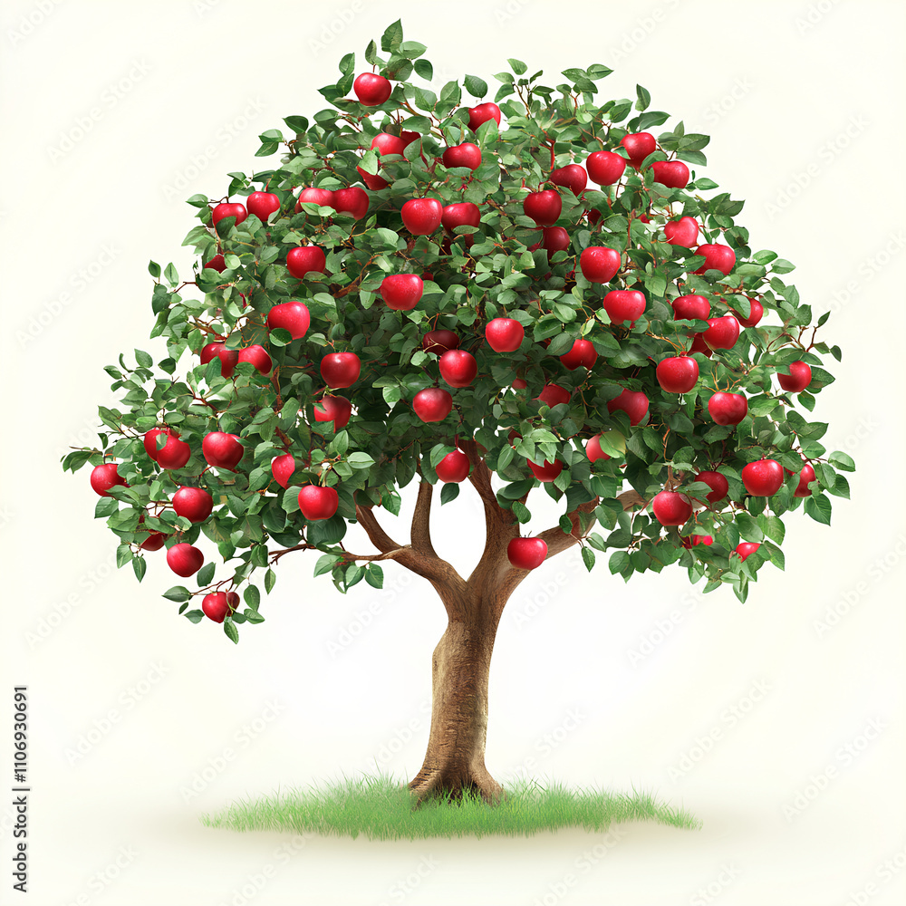 tree with red apples tree with red apples
