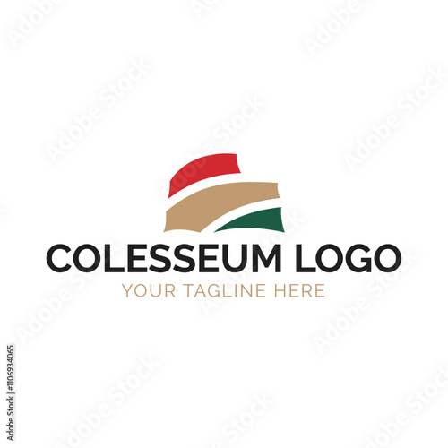 Minimalist Colosseum Logo Design