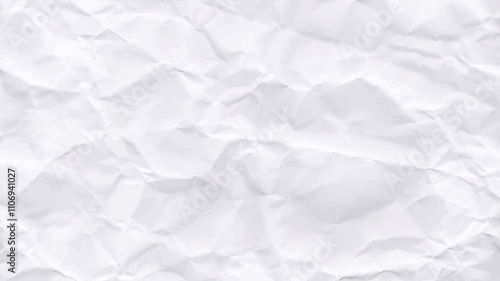 crumpled white paper texture background