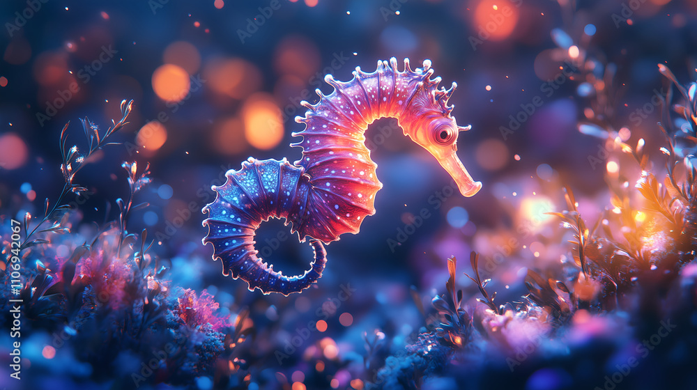 seahorse floating in the water seahorse floating in the water