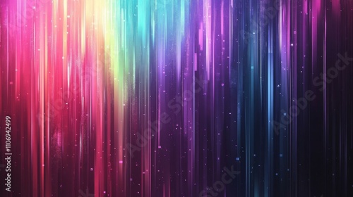 Abstract Colorful Lines Background - Geometric Art Design