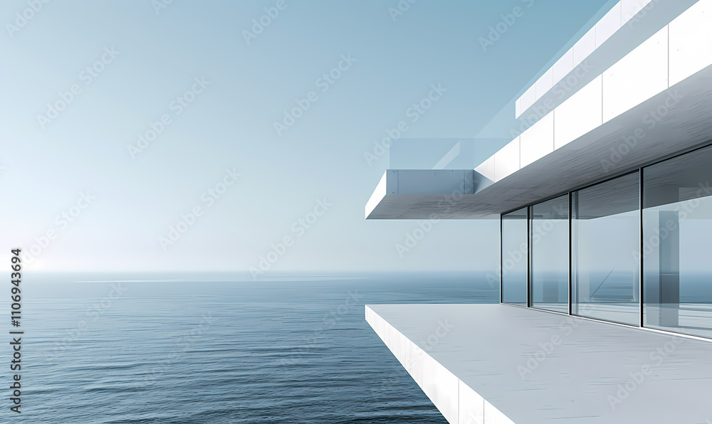 Fototapeta premium Minimal architectural space