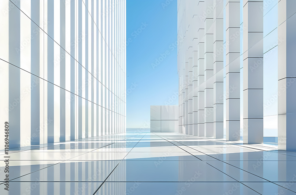 Obraz premium Minimal architectural space