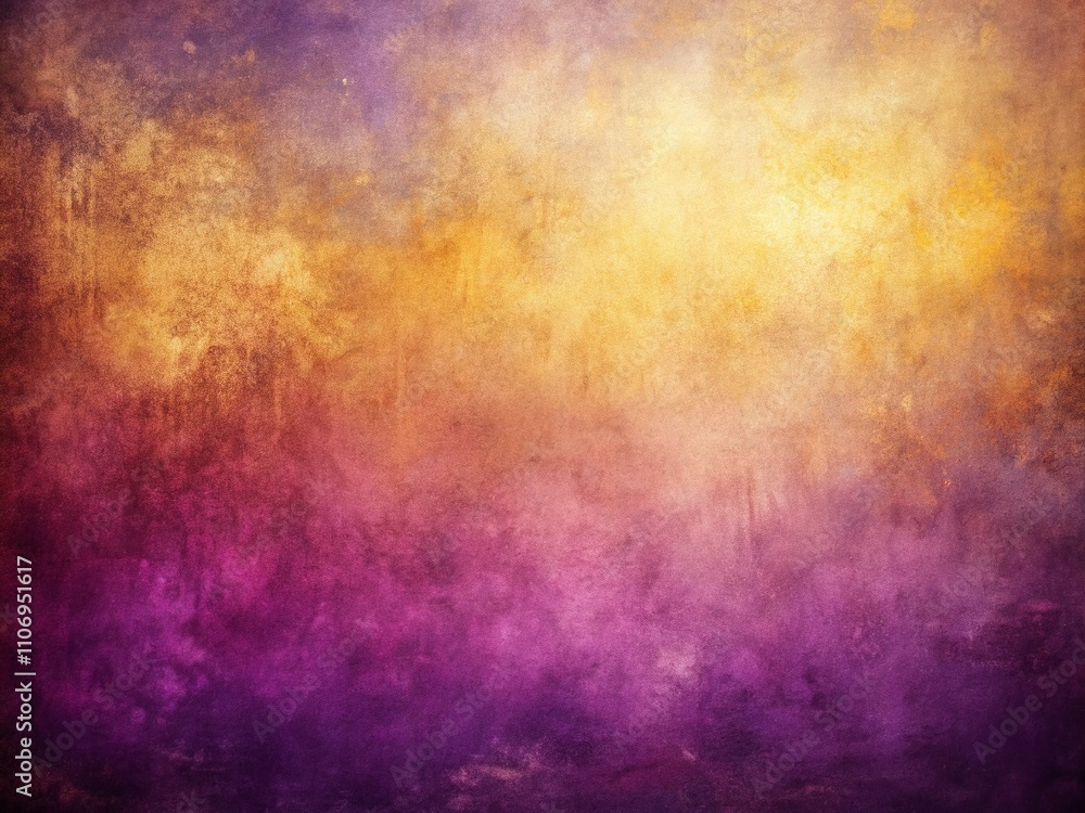 Fototapeta premium Grainy Textured Abstract Background Blending Purple, Pink, Brown, and Yellow Colors for Minimalist Photography and Modern Design Projects