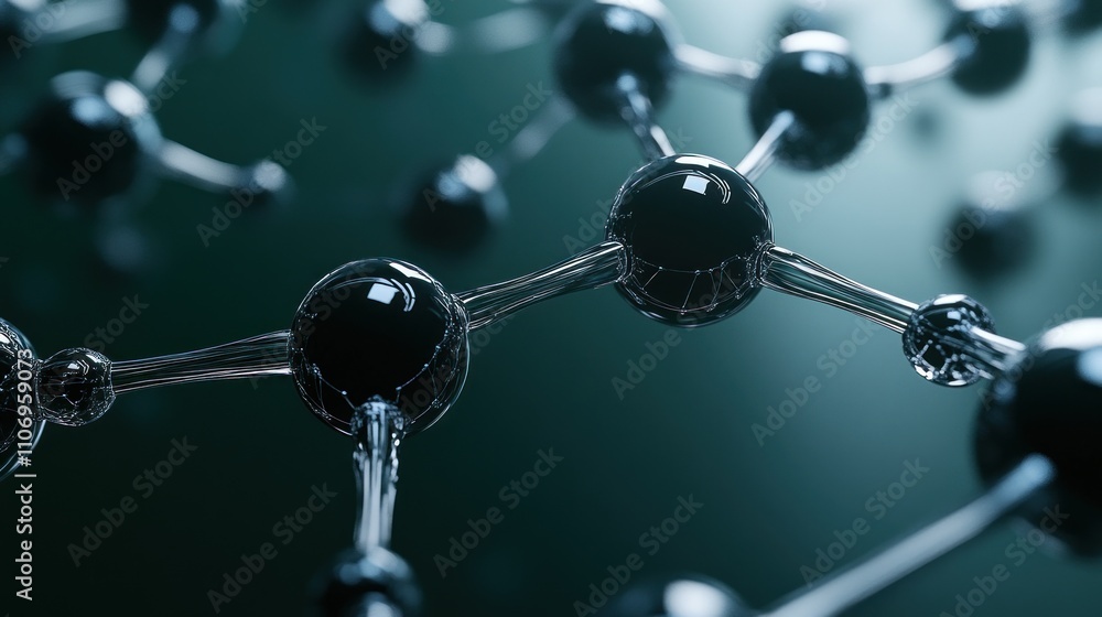 A close-up view of molecular structures, illustrating the complexity of chemical bonds. A close-up view of molecular structures, illustrating the complexity of chemical bonds.