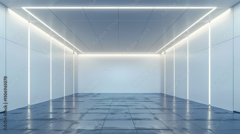 Obraz premium Minimal architectural space