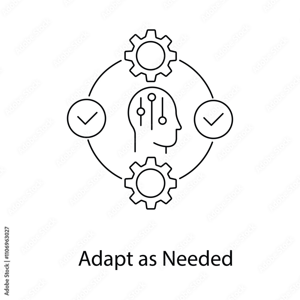 Adapt as Needed Icon. Vector Icon Design Adapt as Needed Icon. Vector Icon Design