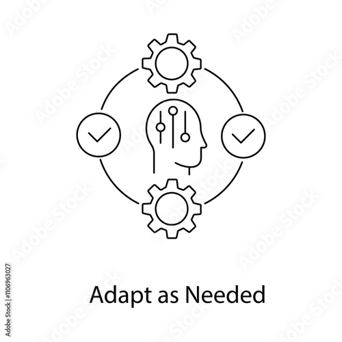 Adapt as Needed Icon. Vector Icon Design