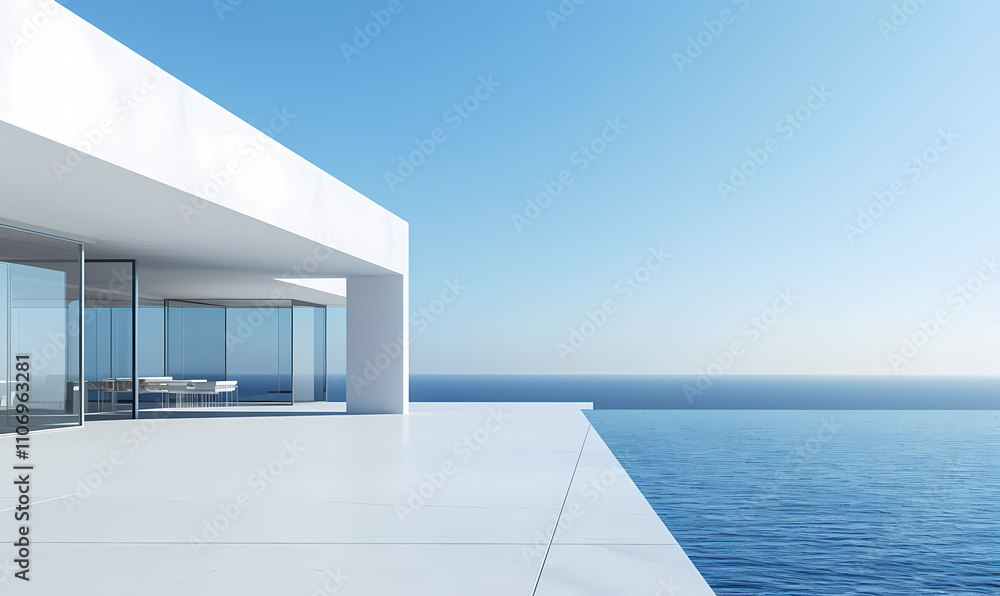 Obraz premium Minimal architectural space