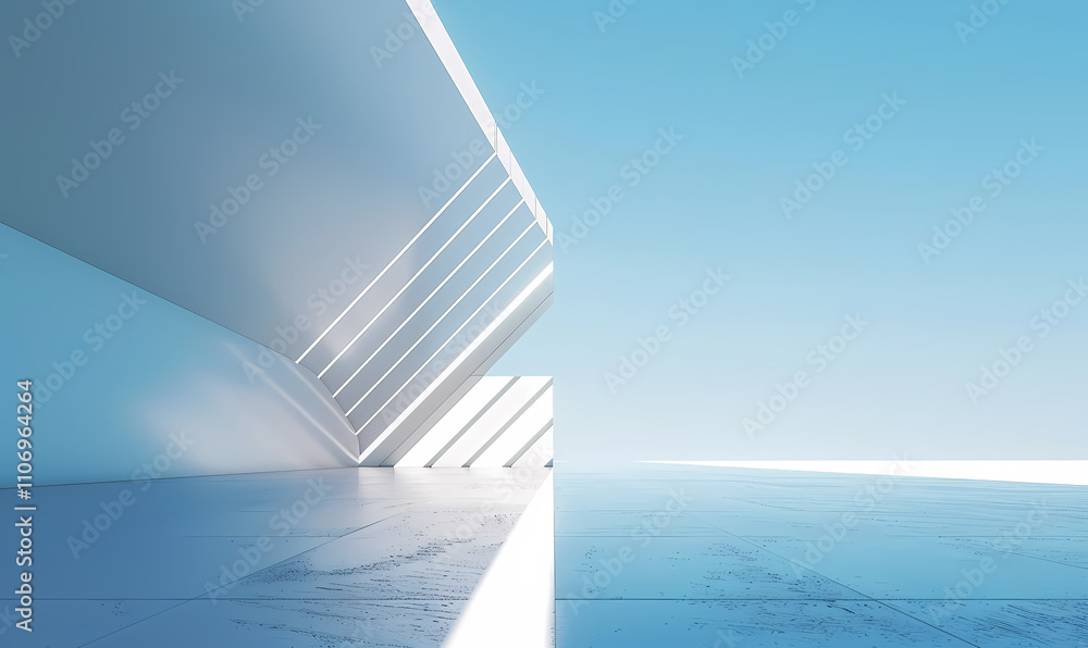 Fototapeta premium Minimal architectural space