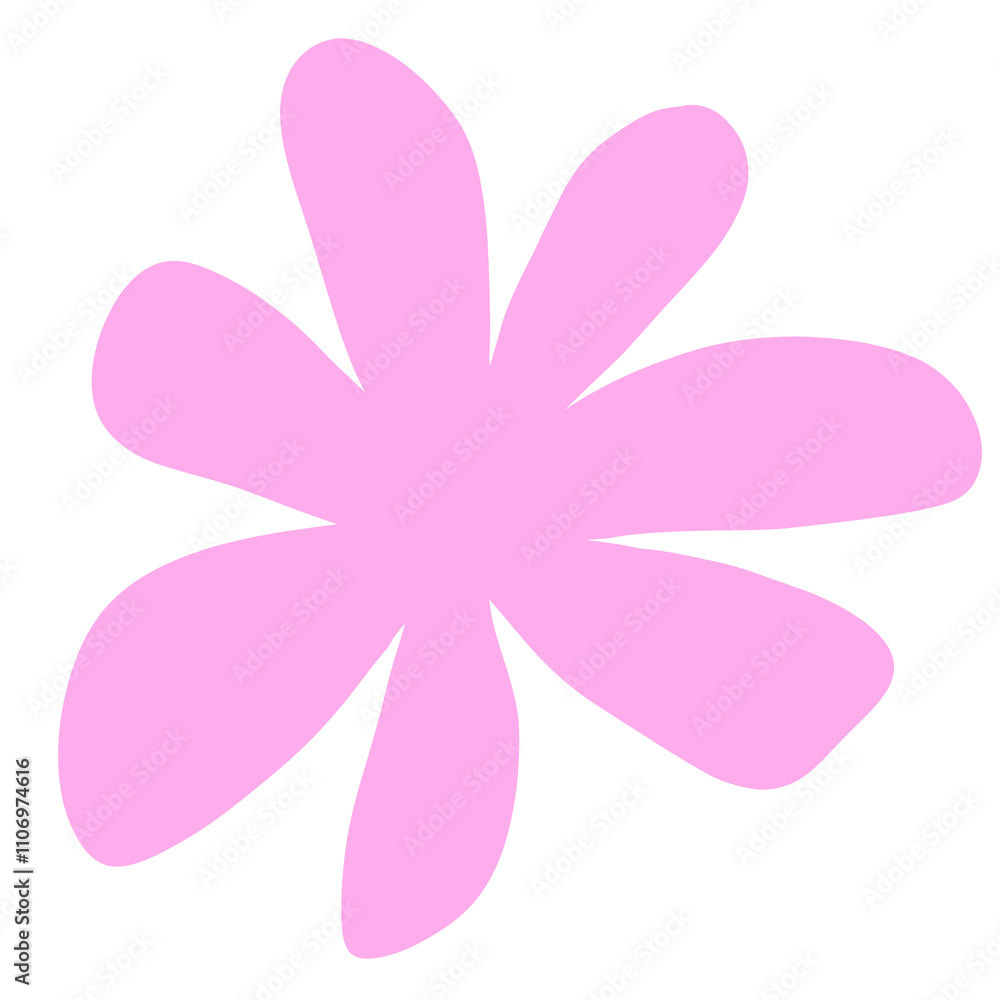 Abstract pink flower summer element Abstract pink flower summer element