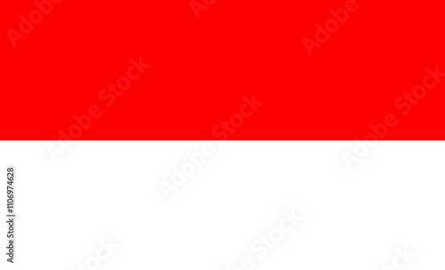 Free Download The Indonesian flag ,red and white with a transparan background - GFXLoad