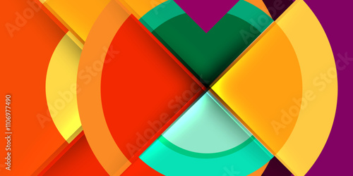 Target circle geometric abstract shapes. Vector Illustration For Wallpaper, Banner, Background, Card, Book Illustration, landing page