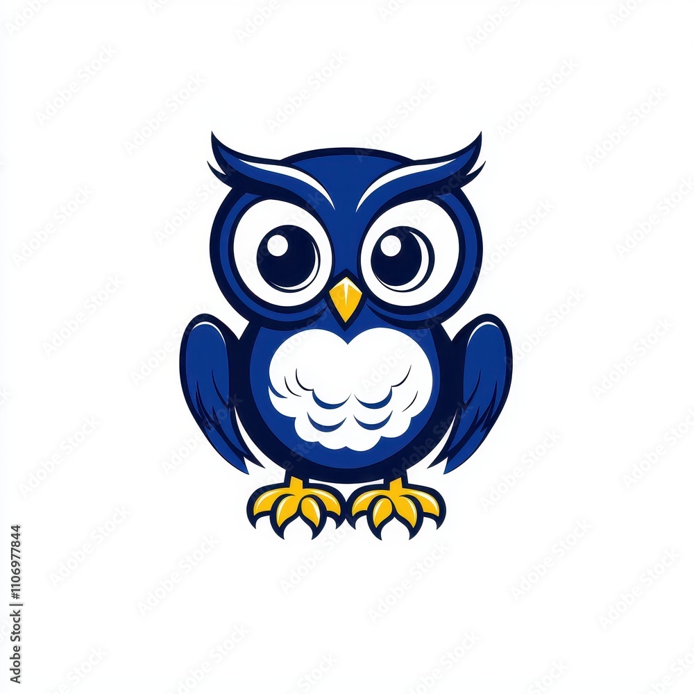 Cute and Colorful Cartoon Owl Character with Big Eyes and Fluffy Chest, Perfect for Educational Materials, Children’s Books, and Fun Designs in Bright Colors Cute and Colorful Cartoon Owl Character with Big Eyes and Fluffy Chest, Perfect for Educational Materials, Children’s Books, and Fun Designs in Bright Colors