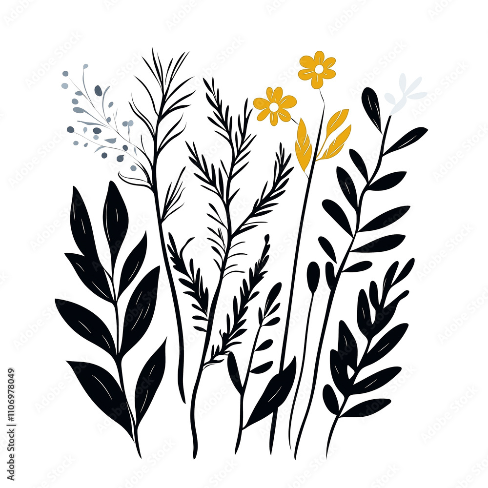 Transparent Nature Grass and Floral Ornament Set
Transparent Nature Grass and Floral Ornament Set