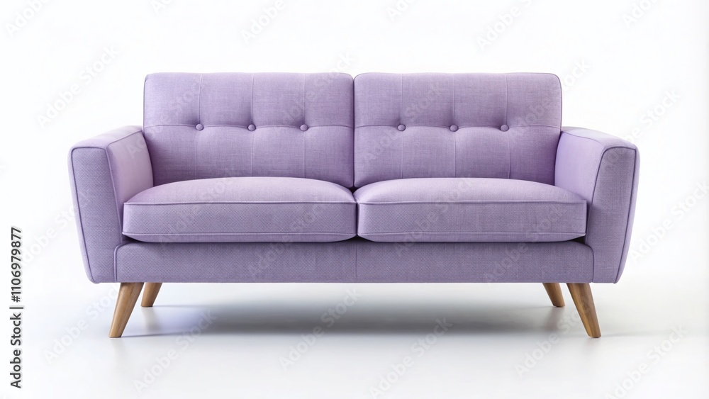Isolated Pale Lilac Linen Loveseat on a Clear Background, Modern 3D Sofa Design for Stylish Interior Furniture Decor in Contemporary Living Spaces Isolated Pale Lilac Linen Loveseat on a Clear Background, Modern 3D Sofa Design for Stylish Interior Furniture Decor in Contemporary Living Spaces