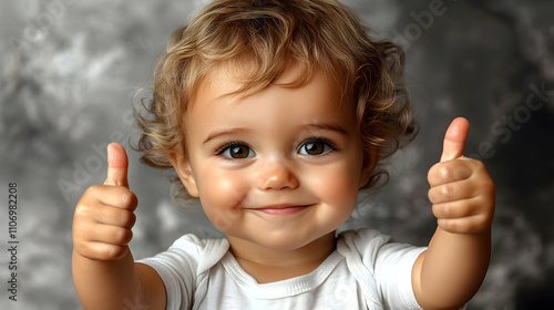 Adorable Toddler Shows Doub...