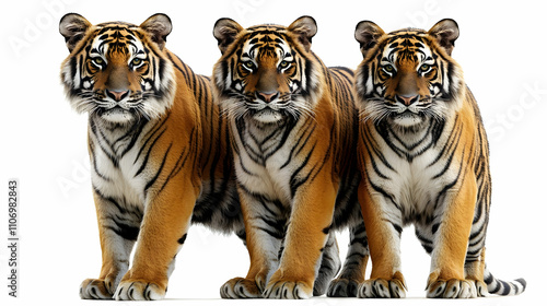 Majestic Tigers: Three Stri...